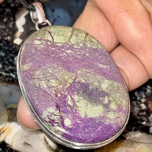 Beautiful Large Purpurite Pendant 2 1/2”